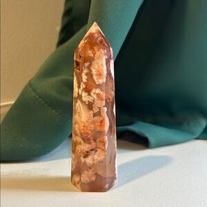 Flower Agate Crystal Tower